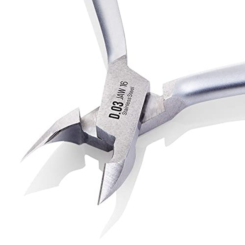 Nghia Professional 스테인레스 스틸 큐티클 니퍼 C-04 (D-03) Jaw 14 Osimihome NailFile 큐티클 커터 트리머 매니큐어 도구 더블 스프링 – 집/스파/살롱에서 완벽한 네일 관리 도구