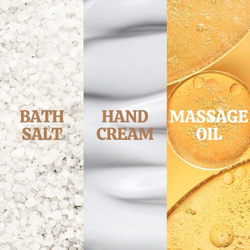 여성용 스파 선물, 목욕 선물 세트, 셀프 케어 키트, 마사지 오일이 포함된 벚꽃 생일 선물 5개, 향초, 목욕 소금, 핸드 크림, 비누, 선물 바구니