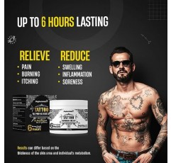 Nupharmisto 문신 마비 크림(50ml/1.7floz), 6시간 최대 강도 무통 문신 마비 크림, 5x 마비, 에뮤 오일 및 아르니카.50ml