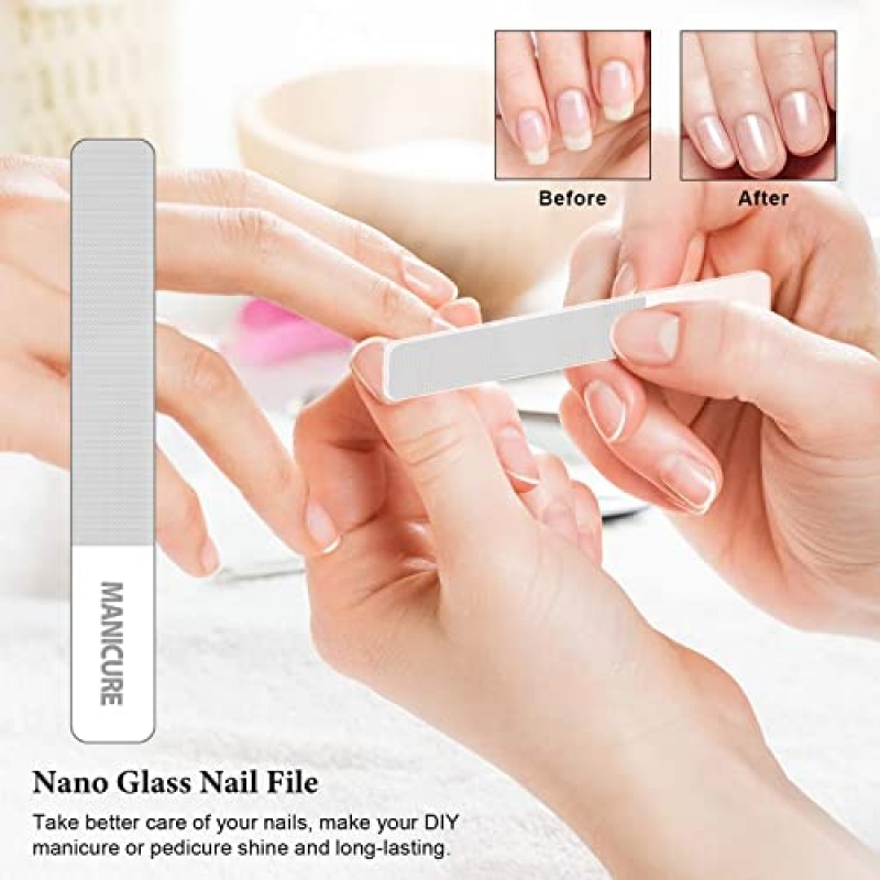 매니큐어 세트 손톱깎이 키트 22개 전문 페디큐어 세트 날카롭고 내구성이 뛰어난 스테인레스 스틸 네일 케어 도구 남성용 여성용 고급스러운 여행용 케이스 포함(짙은 녹색)