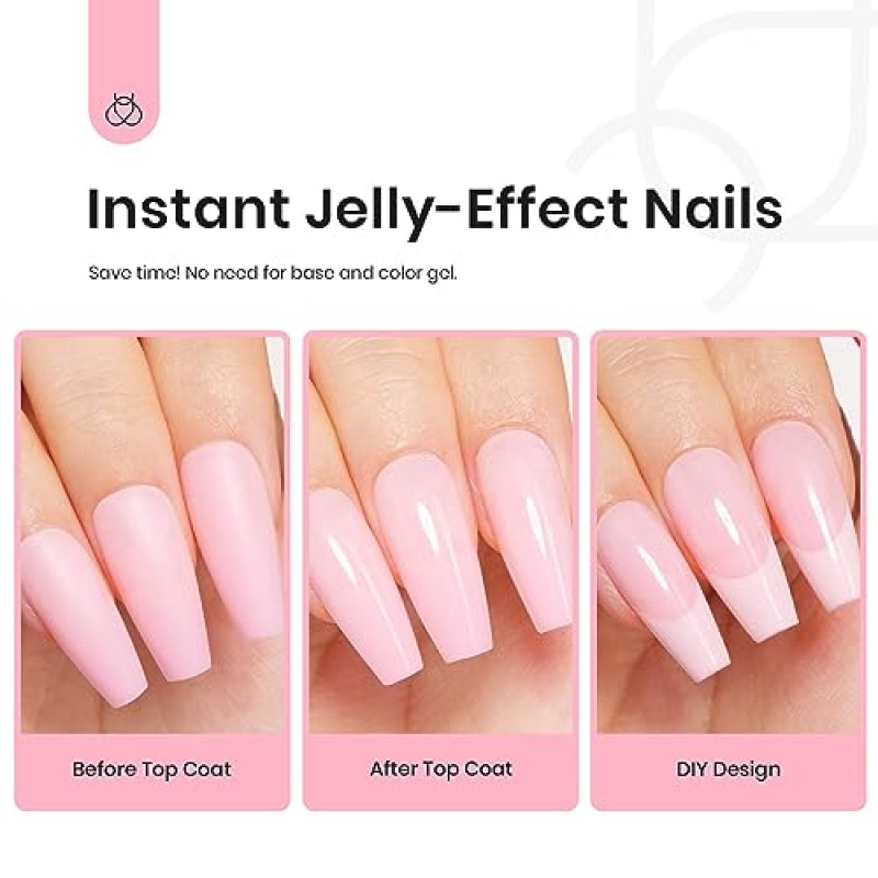딱정벌레 젤 폴리쉬 240 Pcs 컬러 네일 팁 쉬운 네일 확장을 위한 소프트 젤 풀 커버 네일 팁 15 사이즈 미디엄 코핀 아크릴 네일 디자인 뉴트럴 핑크 가짜 프레스 손톱에 올 시즌 선물