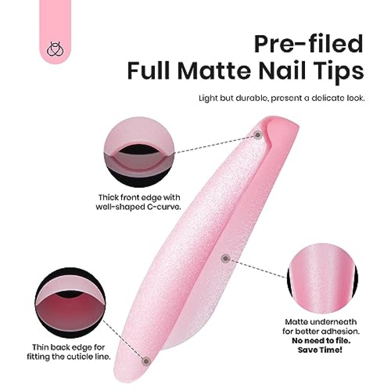 딱정벌레 젤 폴리쉬 240 Pcs 컬러 네일 팁 쉬운 네일 확장을 위한 소프트 젤 풀 커버 네일 팁 15 사이즈 미디엄 코핀 아크릴 네일 디자인 뉴트럴 핑크 가짜 프레스 손톱에 올 시즌 선물