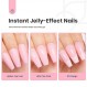 딱정벌레 젤 폴리쉬 240 Pcs 컬러 네일 팁 쉬운 네일 확장을 위한 소프트 젤 풀 커버 네일 팁 15 사이즈 미디엄 코핀 아크릴 네일 디자인 뉴트럴 핑크 가짜 프레스 손톱에 올 시즌 선물