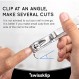 Swissklip 남성용 손톱깎이 성인용 손톱깎이로 적합함 여성용 손톱깎이로도 사용 가능 I Swissklip 손톱깎이 최고의 손톱깎이 중 비율(1팩)