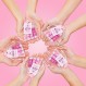 Siifert 100 세트 핑크 리본 유방암 인식 선물 대량, 립밤 100개, Organza 선물 가방 100개 및 태그 100개 자선 행사, 생존자 인식 캠페인에 적합