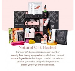 AVUX 뷰티 케어 번들 31개 – 목욕 및 바디 세트에는 젤리 마스크, 옥 롤러, 구아샤, 입욕제, 그릇, 수건, 주걱 등이 포함됩니다. – 소녀와 여성을 위한 생일 및 결혼식에 스파 세트 선물