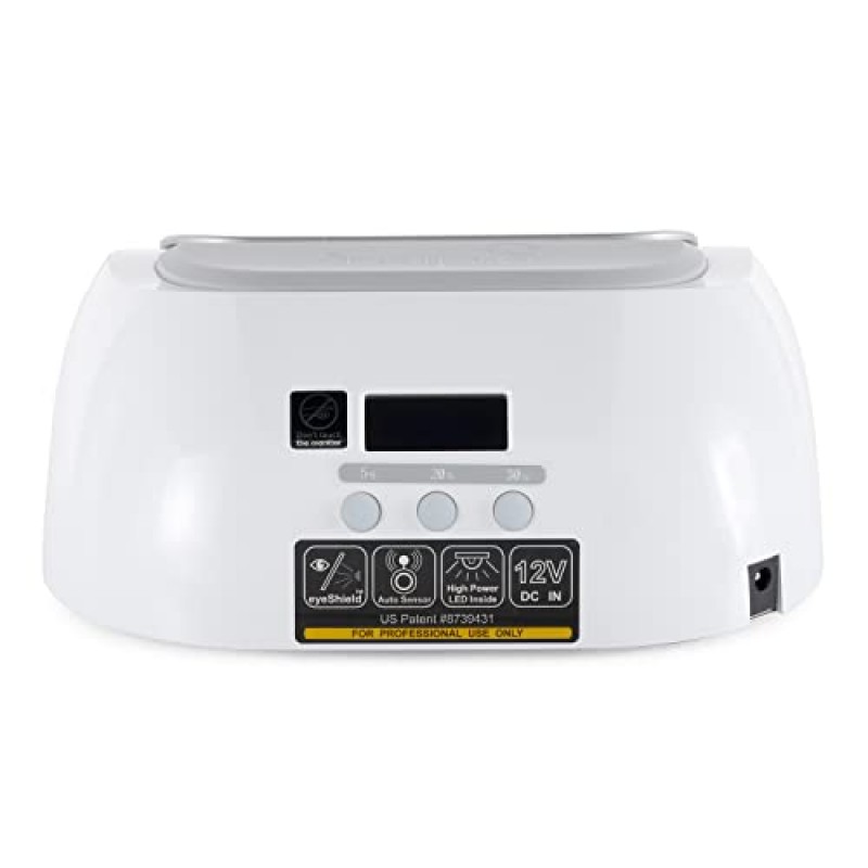 Gelish 18G: 전문가용 미용실 등급 36W, 3가지 타이머 설정 및 매니큐어 및 페디큐어용 보안경 - LED 매니큐어 경화 램프