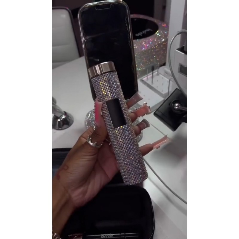 전기 휴대용 네일 드릴, Lavinda 35000RPM 아크릴 젤 네일용 전문 네일 드릴 머신, 살롱 가정용 무선 충전식 E 파일 매니큐어/페디큐어/연마 도구