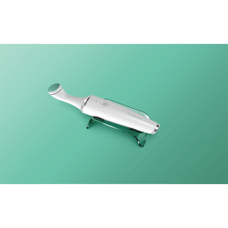 BELLASONIC 4-in-1 충전식 전동 네일 파일 세트(독특한 진동 헤드 포함) - 모양이 매끄럽고 광택이 있고 광택이 나는 손톱 - 큐티클 및 굳은살 제거 - 살롱 품질 매니큐어 페디큐어 결과