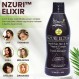 Nzuri Elixir 모발 피부 및 손톱 여성과 남성을 위한 비타민, 일일 성장을 위한 비오틴, 엽산, 비타민 D 함유 건조함, 가늘어짐 및 탈모 감소를 위한 보충제, 32 oz. 4병