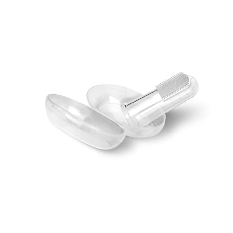 Suavinex, 베이비 케어 키트 완전 휴대용 베이비 매니큐어 세트 구성: 브러시 및 빗 + 손가락 칫솔 + 가위 + 줄 + 손톱깎이, 6개, 녹색
