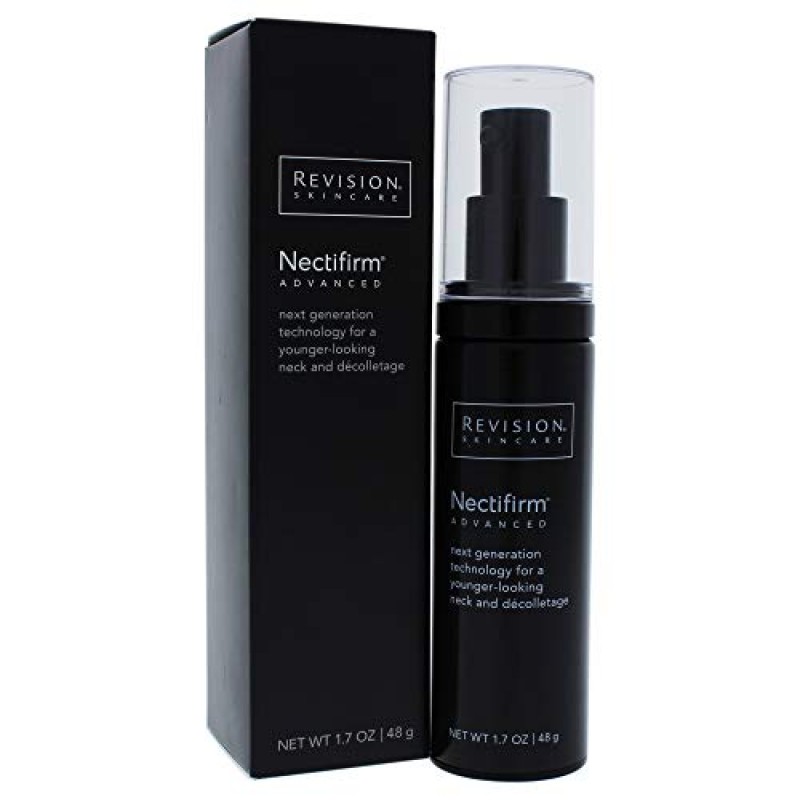 Revision Skincare Nectifirm Advanced 넥 퍼밍 크림, 목과 데콜테의 중등도 및 고급 노화를 해결하고 지방 조직과 주름진 피부를 줄이고 잔주름과 주름을 줄여줍니다. 1.7oz
