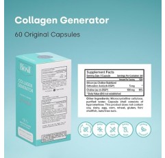 Biosil 콜라겐 제너레이터 - 60캡슐, 2팩 - 특허 받은 ch-OSA 복합체 함유 - 나만의 콜라겐 생성 및 보호 - GMO 없음 - 총 120회 제공량