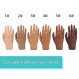 아크릴 손톱을 위한 실리콘 연습 손, 가짜 손톱 연습을 위한 가짜 손 손톱 연습 및 네일 아트를 위한 마네킹 손