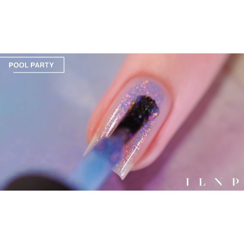 ILNP Summer Nights 컬렉션 - 무지개 빛깔의 홀로그램 매니큐어 세트