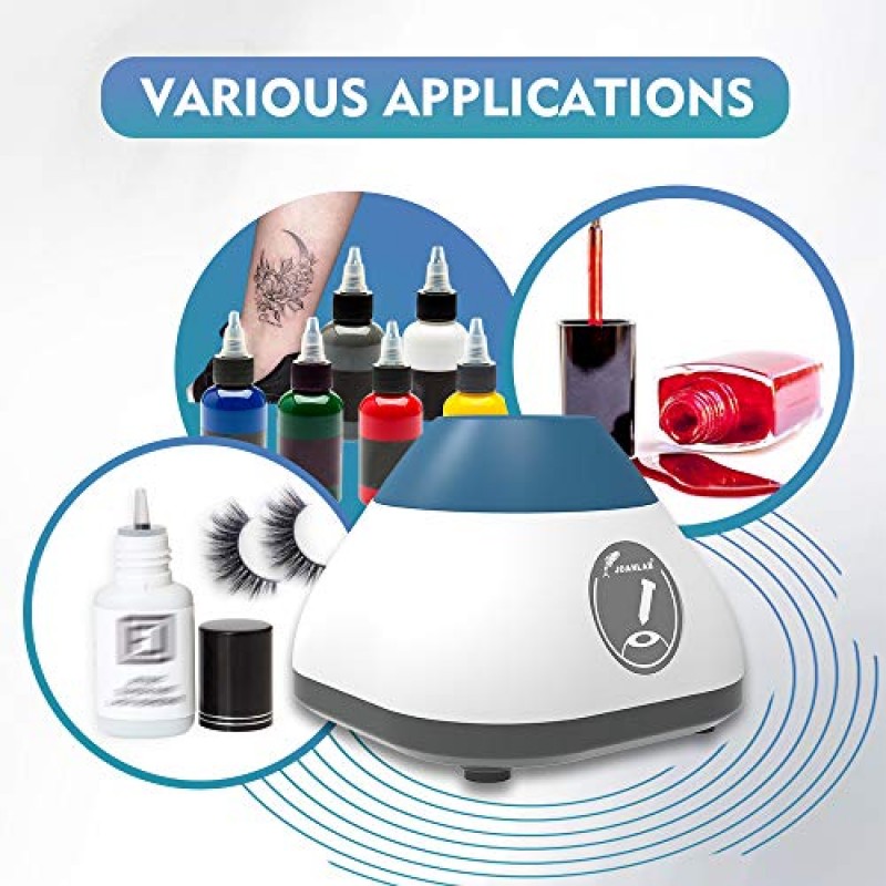 JOANLAB Lab 미니 볼텍스 믹서 3000rpm 볼텍스 셰이커 살롱 믹서, 매니큐어, 속눈썹 접착제, 페인트, 영구 화장 안료, 문신 잉크, 최대 50ml 혼합(VM-300(고정 속도))
