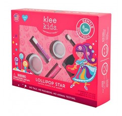Klee Naturals Luna Star Naturals Klee Kids 4 PC 메이크업 업 키트 및 컴팩트(인챈티드 페어리)(롤리팝 스타)