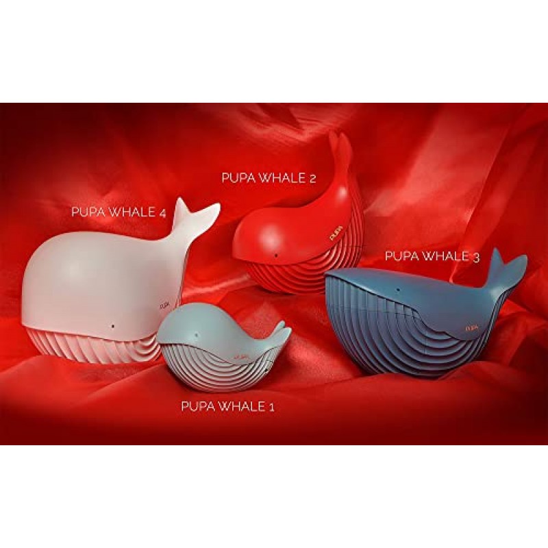 PUPA Milano Whale 2 메이크업 세트 - 올인원 눈, 입술 및 얼굴 키트 ​​- 다양한 룩에 적합 - 여행이나 선물 제공에 적합 - 부드럽고 혼합하기 쉬운 색소 포뮬러 - 012 블루 - 0.23 온스