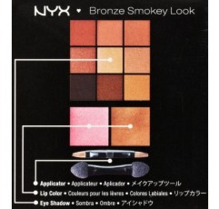 NYX 프로페셔널 메이크업 브론즈 스모키 룩 키트, 아이섀도우 9개, 립 컬러 2개, 어플리케이터/거울