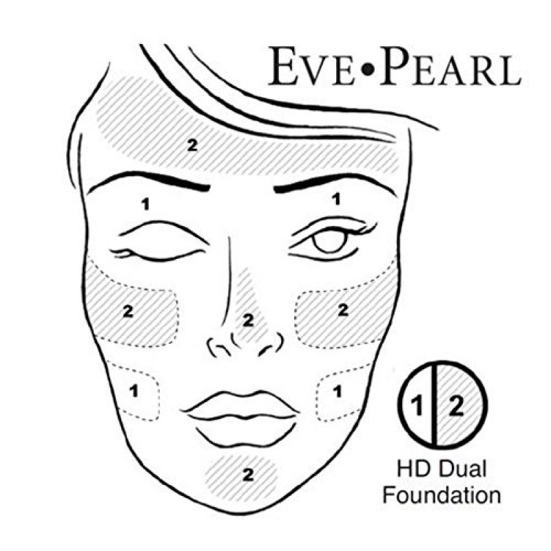 EVE PEARL 풀 커버리지 페이스, 치크 및 립 컬렉션 5개 세트 스킨 케어 메이크업 전문 브러쉬가 포함된 파운데이션 블러쉬 립스틱 전체 세트(라이트)