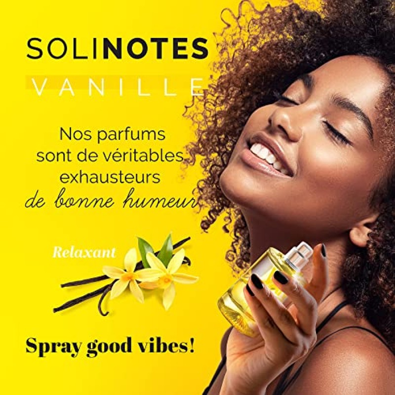 SOLINOTES 여성 바닐라 향수 - 오 드 퍼퓸 | 섬세한 꽃과 진정시키는 향기 - 프랑스산 - 비건 - 1.7 fl.oz