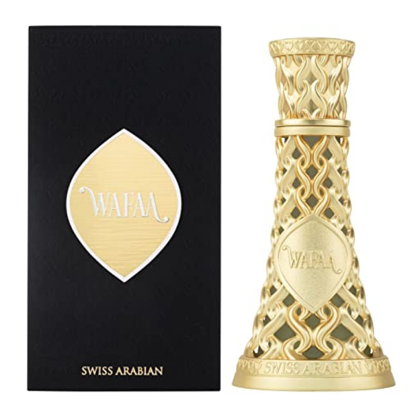 스위스 아라비아 와파(Swiss Arabian Wafaa) - 두바이의 고급 제품 - 오래 지속되고 중독성이 있는 개인용 EDP 스프레이 향수 - 매혹적인 시그니처 아로마 - 아라비아의 고급스러운 향기 - 1.7온스