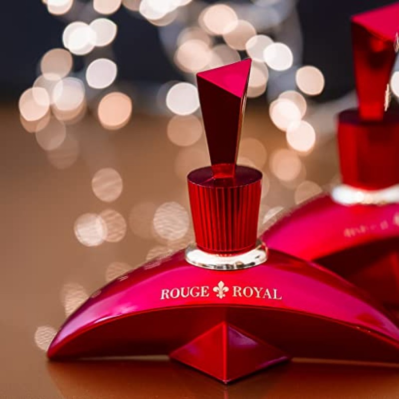 PRINCESS MARINA De Bourbon Rouge Royal 3.4온스 EDP 스프레이, 3.3온스 바디 로션, 파우치 여성용 선물 세트 3개