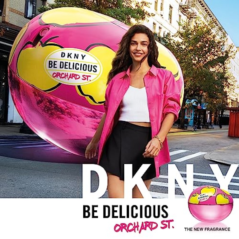 DKNY Be Delicious Orchard St. 여성용 오 드 퍼퓸 향수 스프레이, 1.0 Fl. 온스.