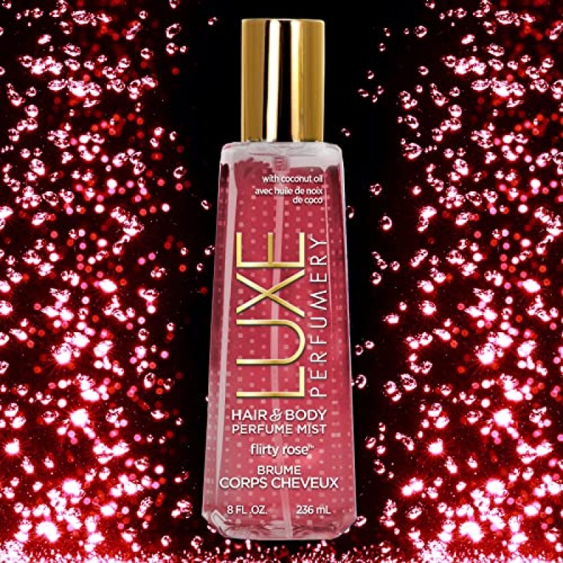 Luxe Perfumery 헤어 & 바디 향수 미스트 Flirty Rose, 8.0액량 온스(F98450-15-JD)