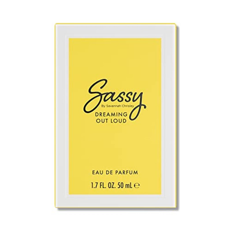 Savannah Chrisley의 Sassy에서 큰 소리로 꿈을 꾸다 - 여성용 향수 - 꽃 향기 - 야생 딸기, 베르가못, 레몬 향으로 시작 - 높은 열망을 가진 여성용 - 1.7온스 EDP 스프레이