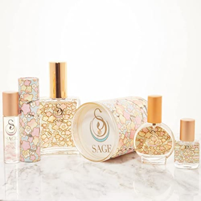 The Sage Lifestyle PEARL 오 드 뚜왈렛 스프레이 향수(2온스/59ml) - 여행용 향수, 비건 향수 오일 - 샌달우드, 신선한 머스크 및 바닐라의 은은한 향을 느껴보세요