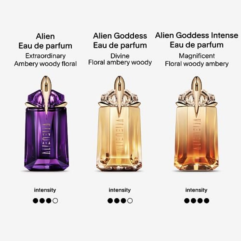 Mugler Alien Goddess - 오 드 퍼퓸 - 여성용 향수 - 꽃 & 우디 - 베르가못, 자스민, 바닐라 함유 - 오래 지속되는 향수 - 3.0 Fl Oz