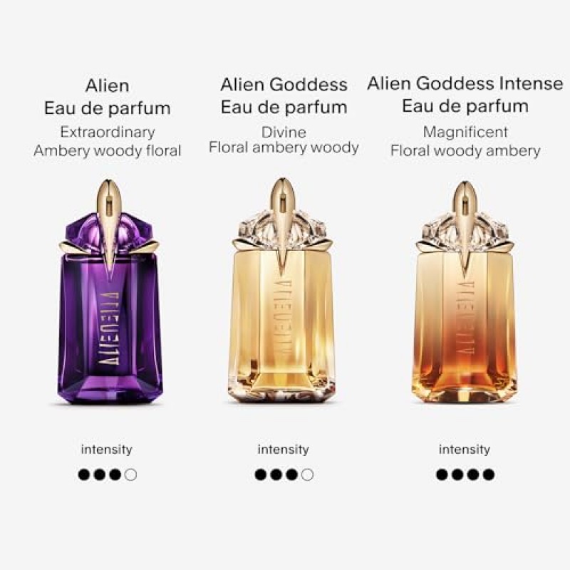 Mugler Alien Goddess Intense - 오 드 퍼퓸 - 여성용 향수 - 플로럴 & 우디 - 베르가못, 자스민, 바닐라 함유 - 오래 지속되는 향수 - 2.0 Fl Oz