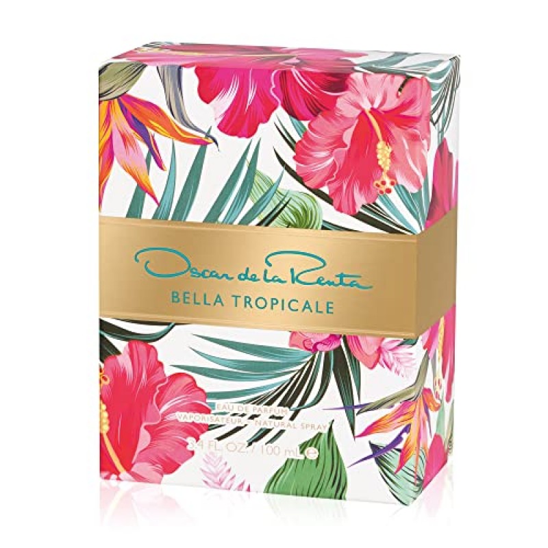 Oscar de la Renta Bella Tropicale 여성용 오 드 퍼퓸 향수 스프레이, 3.4 Fl. Oz.