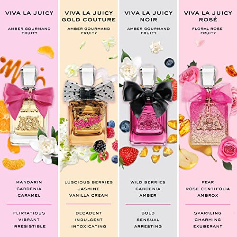 Juicy Couture 여성용 향수, Viva La Juicy Rose, 오 드 퍼퓸 EDP 스프레이, 3.4 Fl Oz