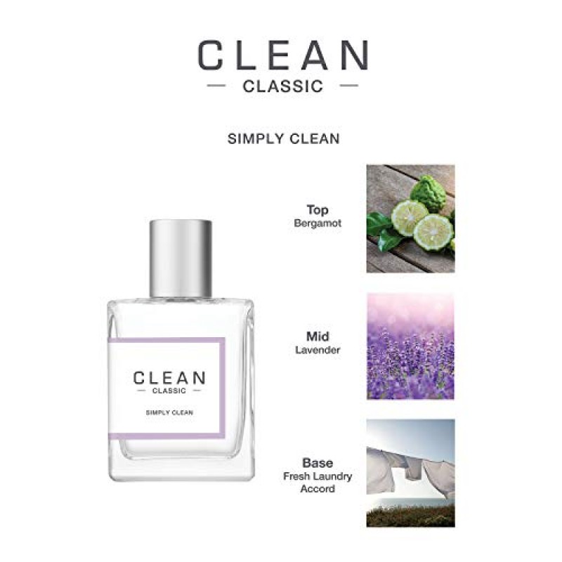 CLEAN CLASSIC 오 드 퍼퓸 라이트, 캐주얼 향수 레이어링 가능, 스프레이 향 비건, 프탈레이트 프리, 파라벤 프리