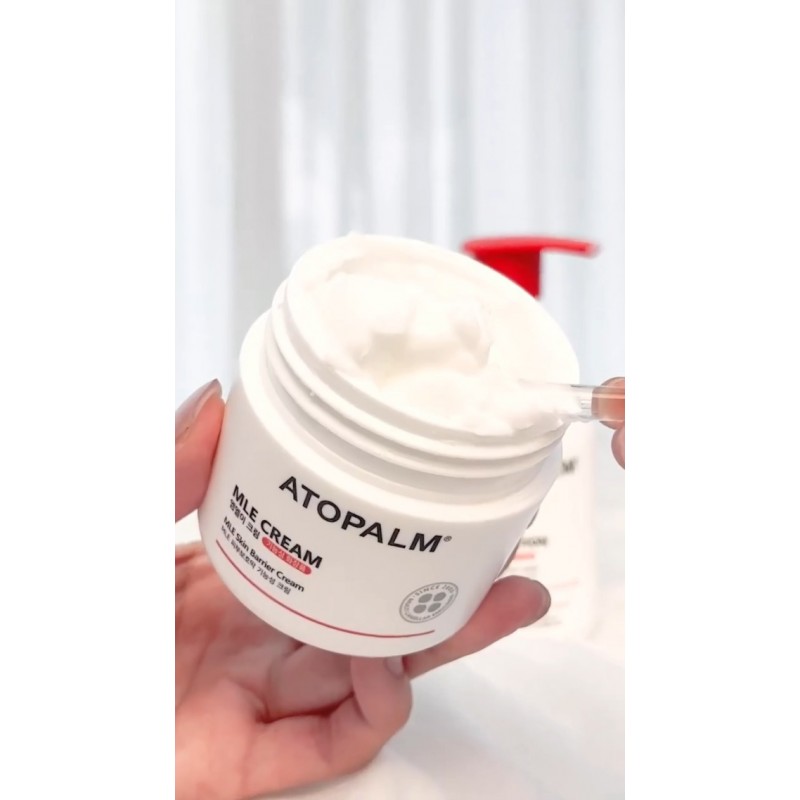 ATOPALM MLE 크림 2.2 Fl Oz 65ml, 아기 피부 장벽 크림, 민감성 피부용 보습, 48시간 보습, 데일리 바디 크림, 가려움증, 홍조, 습진 완화 솔루션, 한국 스킨케어