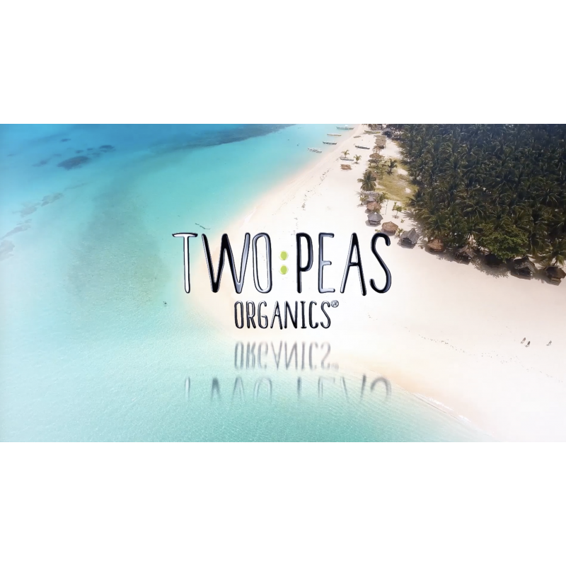 Two Peas Organics - 완전 천연 유기농 SPF 50 자외선 차단제 로션 - 산호초 안전 - 유아, 어린이 및 가족 친화적 - 무화학 미네랄 기반 포뮬러 - 방수 및 무향 – 3온스