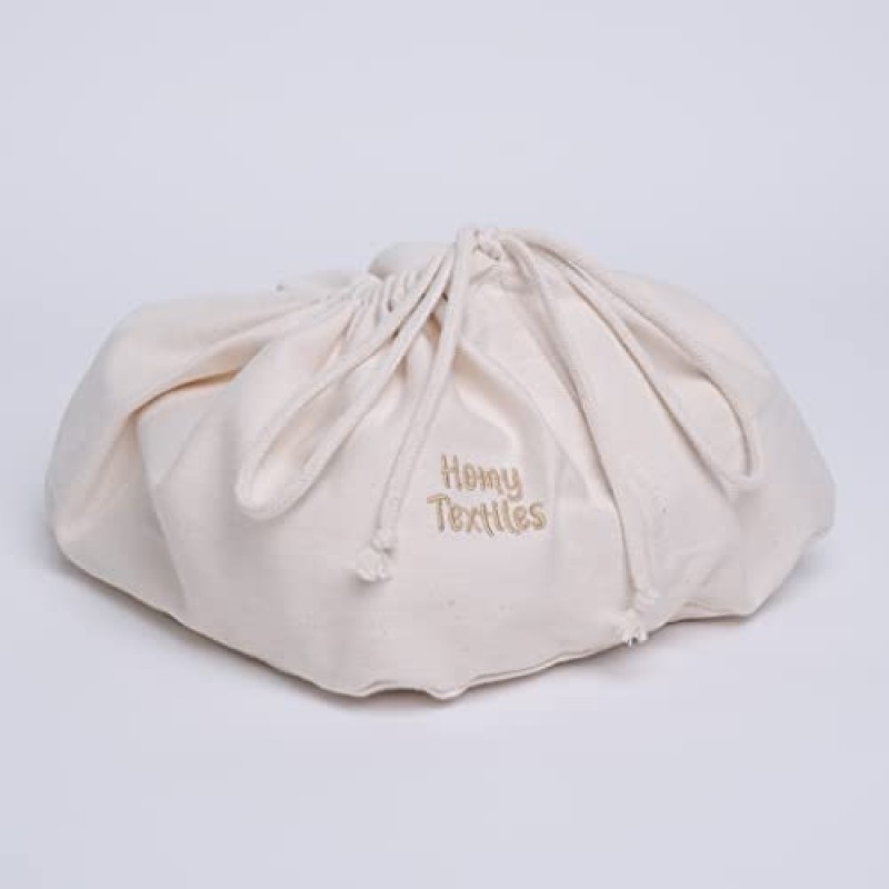 Homy Textiles 대나무 재사용 가능한 세탁 천 및 아기 물티슈 25개 팩 - 20cm x 20cm 장식용 세련된 100% 면 가방이 있는 부드러운 플란넬 페이스 천 - 신생아 필수품