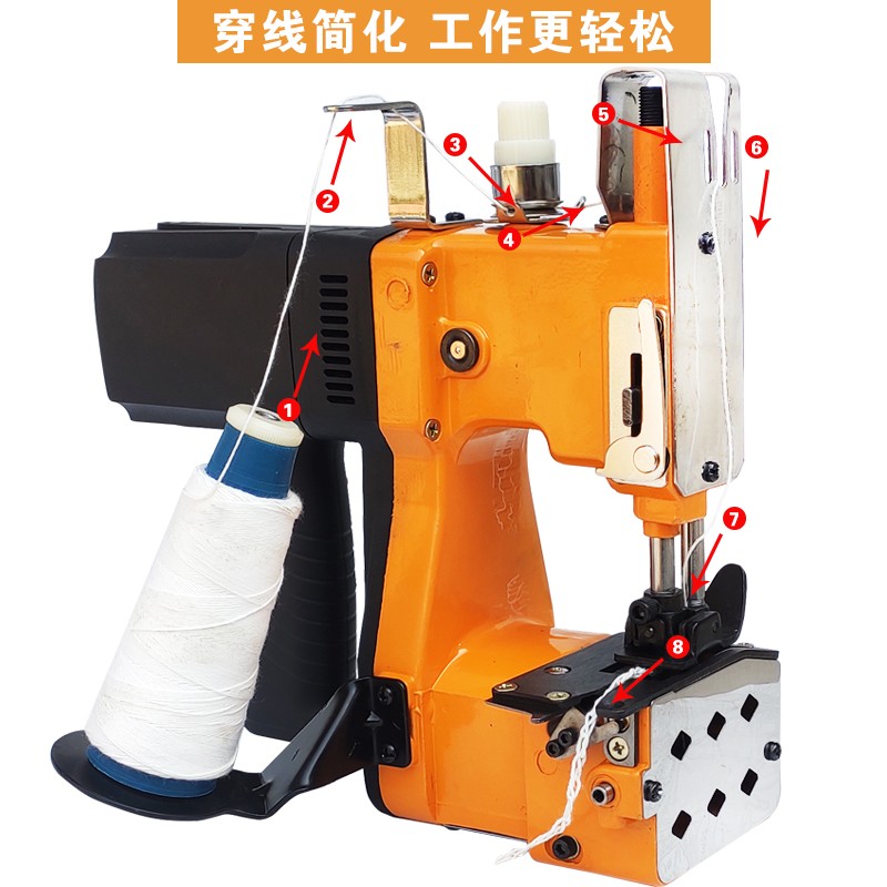 Feiren 브랜드 GK9 휴대용 전기 가방 씰링 기계 짠 가방 씰링 기계 재봉틀 포장 기계 작은 재봉틀