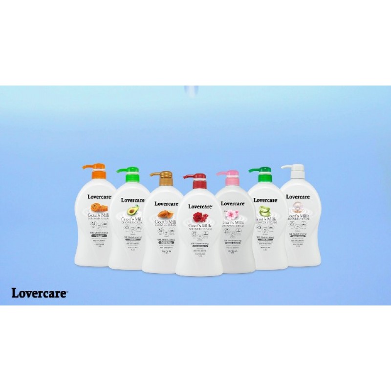 Lovercare 염소유 모이스처라이징 바디 워시 샤워 크림 로얄 젤리 & 허니 40.7 Fl Oz - 싱글