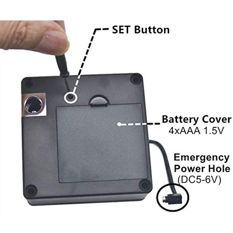 Tokatuker 보이지 않는 캐비닛 잠금 장치, 숨겨진 NFC 잠금 장치 USB 케이블 전원이 있는 DIY RFID 잠금 래치 나무 캐비닛 서랍 주류 캐비닛 열기 및 닫기 식료품 저장실 비밀 선반 또는 숨겨진 패널