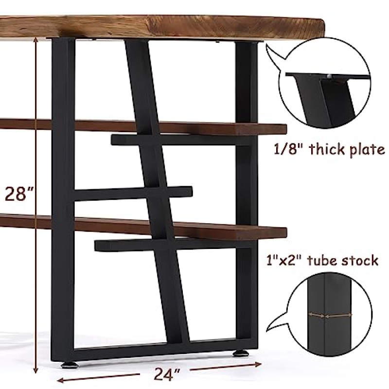CaliDecor 업그레이드된 3단 책상 다리, 28