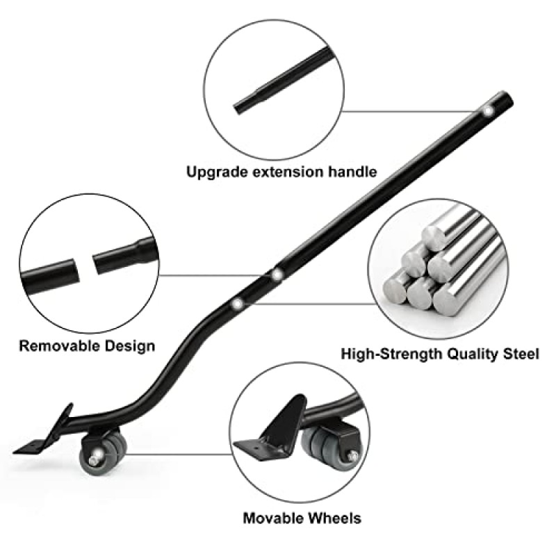 단단한 바닥 표면용 BSTCYZL 가구 이동 세트, 무거운 가구를 빠르고 쉽게 이동(리프터 도구 1개 및 높이 조절 블록 4개)
