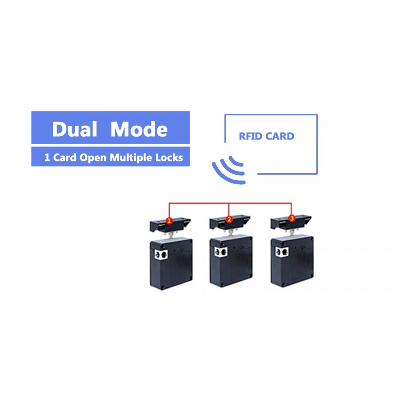 RFID 전자 캐비닛 잠금 장치, 스마트 NFC 서랍 잠금 장치, 나무 캐비닛 찬장 서랍 가구용 숨겨진 카드 잠금 장치