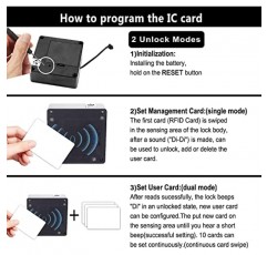 RFID 전자 캐비닛 잠금 장치, 스마트 NFC 서랍 잠금 장치, 나무 캐비닛 찬장 서랍 가구용 숨겨진 카드 잠금 장치