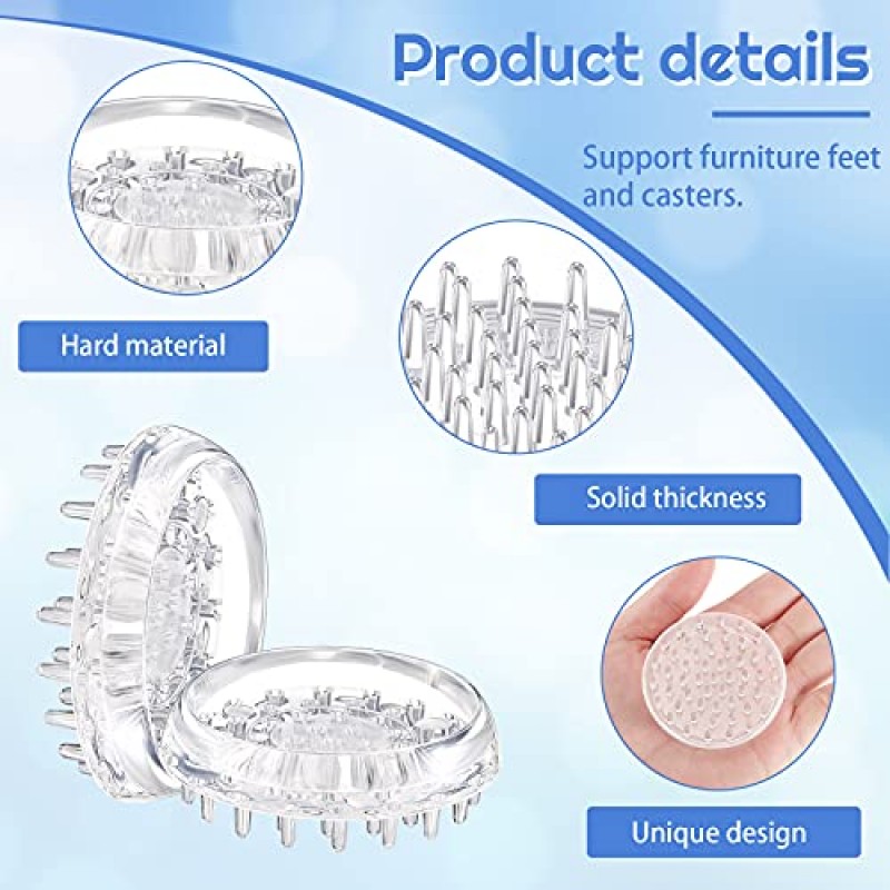 카펫 프로텍터 스파이크 캐스터 컵 원형 가구 캐스터 컵 스파이크 가구 컵 소파, 테이블, 의자, 가구용 스파이크 가구 컵(16개)