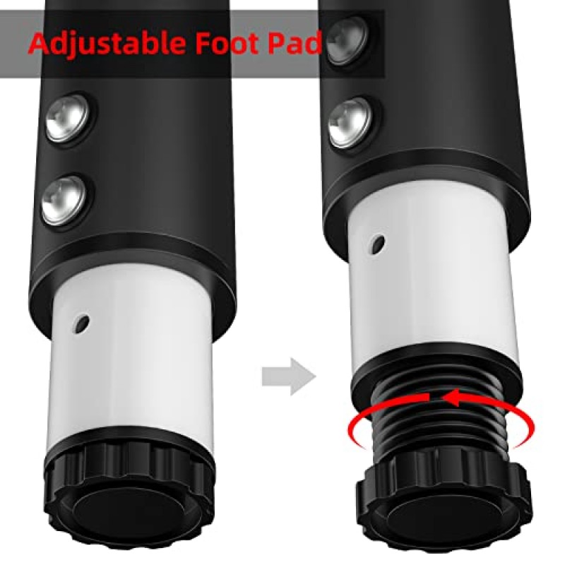 IRENPORU 4 PCS 조정 가능한 테이블 다리, 21.5