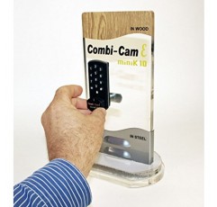 FJM Security Products Combi-Cam E, 7910-K10, 전자 캐비닛 잠금 장치, 검정색 마감, 소형