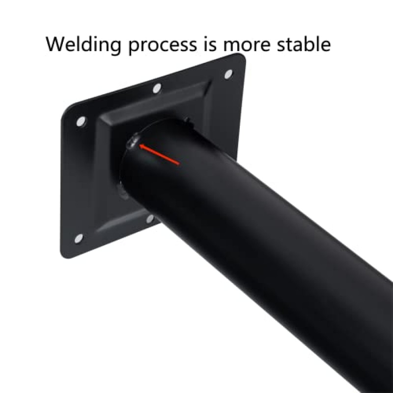LCSDLHLSY 30 Incn 조정 가능한 원형 가구 다리, 금속 테이블 다리, 현대식 테이블 다리, 30인치 테이블 다리, DIY 커피 테이블, 식탁 다리, 바 지지대, 연철 테이블 다리, 4개 세트(검은색).